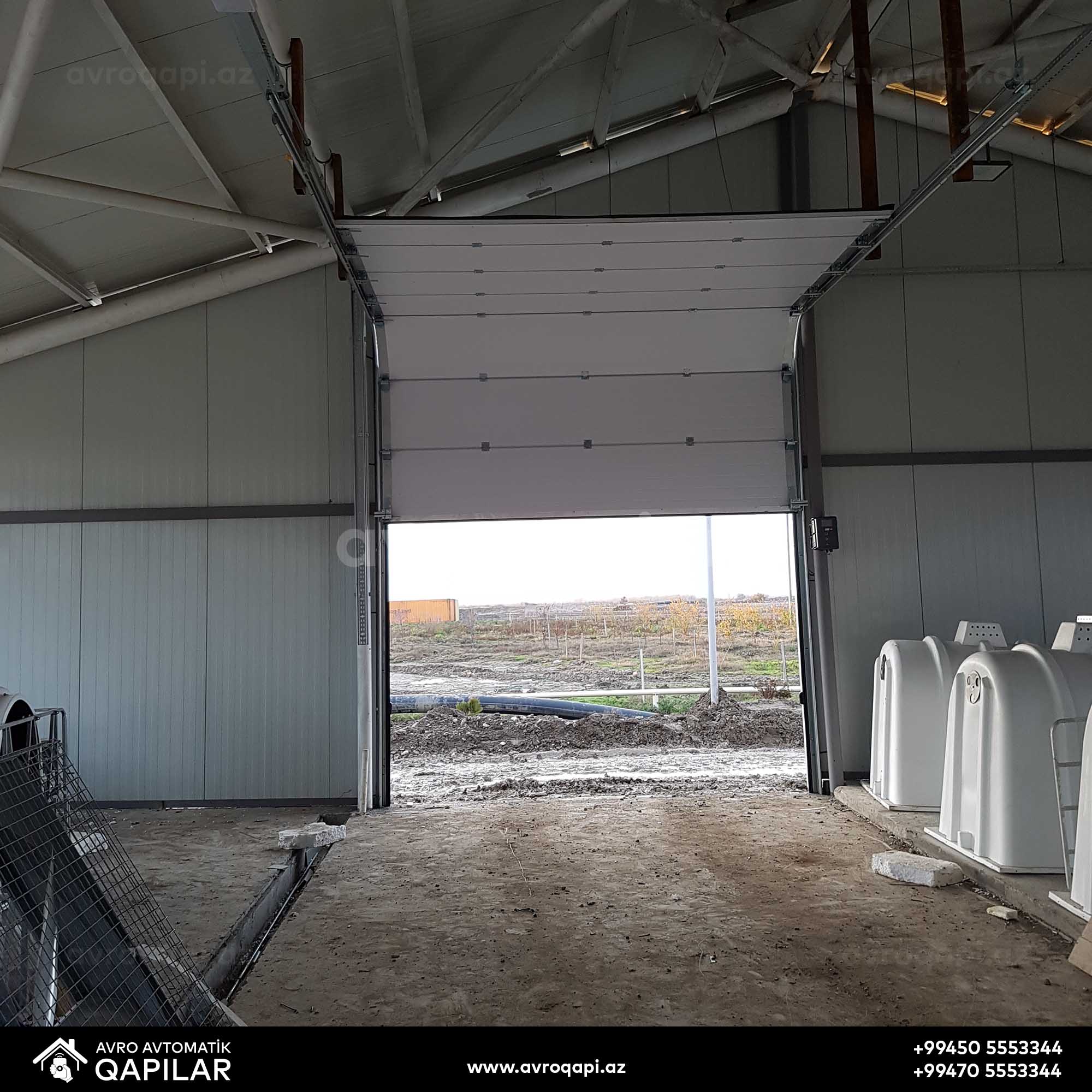 Ağsu Süd Zavodunda quraşdırdığımız Sənaye qapısı.